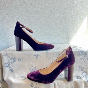 velvet burgundy marc fisher heels